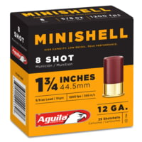 Aguila 1CHB1388 Minishell 12 Gauge 1.75" 5/8 Oz 8 Shot 25 Bx/ 10 Cs
