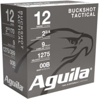 Aguila Ammunition 12 Gauge 2-3/4'' 00Buck 1275fps Shotgun Buckshot Ammunition