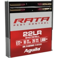 Aguila Ammunition .22 Long Rifle 20grain Standard Velocity Solid Point Brass Cased Pistol Ammunition