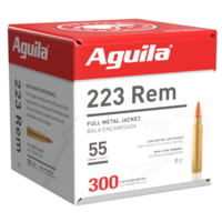 Aguila Ammunition .223 Remington 55 Grain Full Metal Jacket Brass Case Rifle Ammunition