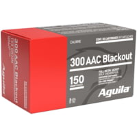 Aguila Ammunition .300 AAC Blackout 150 Grain Full Metal Jacket Brass Case Rifle Ammunition