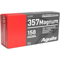 Aguila Ammunition .357 MAG 158 Grain Semi Jacketed Soft Point Brass Case Pistol Ammunition