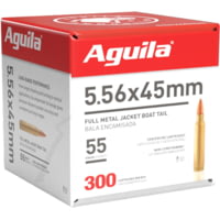 Aguila Ammunition 5.56 NATO 55 Grain Full Metal Jacket Boat Tail Brass Case Rifle Ammunition