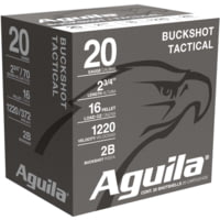 Aguila Ammunition Ammunition 20 Gauge 1 oz 2.75'' 2 Shotgun Buckshot Ammunition