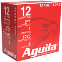 Aguila Ammunition Shotshell 12 Gauge 1oz #8 Shot 1275fps Shotgun Ammunition