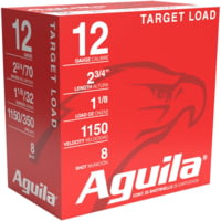 Aguila Ammunition Target Load Standard Velocity 12 Gauge 1 1/8 Oz 2 3/4in 8 Shot Shotgun Ammunition