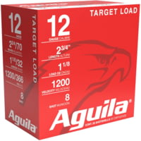 Aguila Ammunition Target Load Standard Velocity 12 Gauge 1 1/8 Oz 2.75'' 8 Shot Shotgun Ammunition