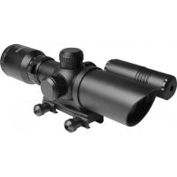 AIM Sports 1.5-5X32 Dual Illuminated Rifle Scope w/ Green Laser