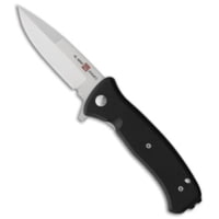 Al Mar Knives Al Mar Mini SERE 2020 Spring Assisted Knife Black G-10 3 Satin*DISC* DFEF2C67