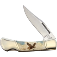 Alaska Scrimshaw Connection Eagle Lockback Folding Knife