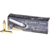 Alexander Arms Loaded .50 Beowulf 300 Grain Hornady FTX Centerfire Rifle Ammunition