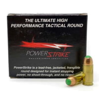 Allegiance Ammunition PowerStrike 9mm Luger 115 Grain Ballistic Tip Round Nose Brass Cased Pistol Ammunition