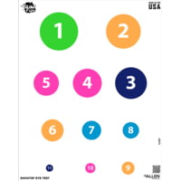 Allen EZ Aim FUN Shootin' Eye Test Paper Shooting Target