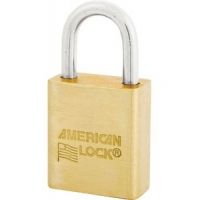 American Lock ASL40 Solid Brass Padlock with 1/4in Shackle - Optional Chain