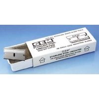 American Safety Razor Razor Blades, American Safety Razor 62-0165 Stainless Steel Blades Single-Edge Blades, Aluminum Spine, Pack of 100