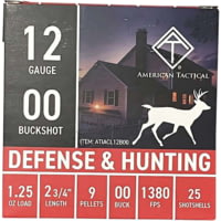 American Tactical Imports 12 Gauge 9 Pellet 2 3/4in Buckshot Shotgun Ammunition