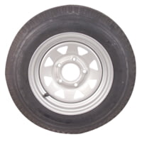 Americana Tire And Wheel 3S560 Economy Bias Tire And Wheel St215/75D14 C/5 Hole Galvanized Spoke Rim