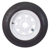 Americana Tire And Wheel Economy Radial Tire And Wheel St205/75R14 C/5-Hole Pinstripe Spoke Rim