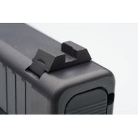Ameriglo Black Rear Sight Flat Notch Classic .256 Height .150 Width For Glock 42/43 GL-430BR