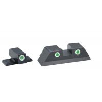 Ameriglo Classic Tritium 3-Dot Night Sights For Bersa BP9/40/380 Green Front Green Rear BS-113