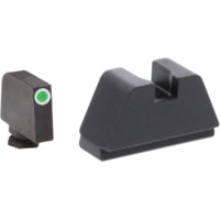 AmeriGlo Glock 2XL Tritium Night Sight Suppressor/Optic Height Set, Tall Green Tritium 3 dot sight set black outlines
