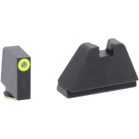 AmeriGlo Glock 2XL Tritium Night Sight Suppressor/Optic Height Set, Tall Green Tritium 3 dot sight set black outlines