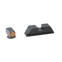 Ameriglo Hackathorn Night Set For Glock 42 Orange Outline Front Black Rear GL-435
