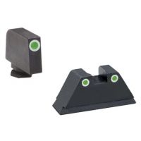 AmeriGlo Pistol Tritium Night Sights, Glock 17, 19, 22, 23, 24,26,27,33,34,35,37,38,39, Classic Green Front