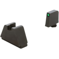 AmeriGlo Optic Compatible 4XL Tall Green Tritium .385in front, FlatBlack .480in Rear