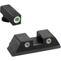 AmeriGlo Pistol Tritium Night Sights, Glock 17, 19, 22, 23, 24,26,27,33,34,35,37,38,39, Classic Green Front