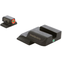 Ameriglo Pro I-Dot Tritium Night Sight Set - S&amp;W M&amp;P, ProGlo Green Front w/ Orange Outline &amp; Single Dot Green Rear