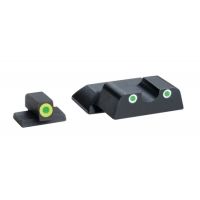 Ameriglo Tritium Front/Rear Combo Sights Green Dot White Outline Rear And Green Dot LumiLime Outline Front For S&amp;W Shield SW-747