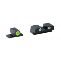 Ameriglo Tritium Front/Rear Combo Sights Green Dot White Outline Rear And Green Dot LumiLime Outline Front For Springfield XD/XDM/XDS XD-743