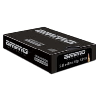 Ammo, Inc. Signature 5.56x45mm NATO, 62 Grain, SS109 Penetrator Steel Core FMJ, Brass Centerfire Rifle Ammunition