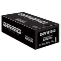 Ammo, Inc. Signature .357 Magnum 158 Grain Full Metal Jacket Steel Cased Centerfire Pistol Ammunition