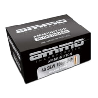 Ammo, Inc. Signature .40 S&amp;W 180 grain Jacketed Hollow Point Brass Cased Centerfire Pistol Ammunition