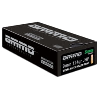 Ammo, Inc. Signature 9mm Luger 124grain Jacketed Hollow Point (JHP) Brass Cased Pistol Ammunition