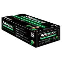Ammo, Inc. Streak .40 S&amp;W 180 Grain Tracer-Like Full Metal Jacket Brass Cased Green Pistol Ammunition