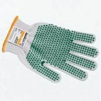 Ansell Healthcare SafeKnit Cut-Resistant Gloves, Ansell 240065 Style 72-015 Medium-Duty, Two-Strand, Ultima With Blue Pvc Gripping Dots