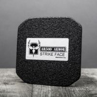 AR500 Armor Level III+ 6x6 Flat Side Armor Plate