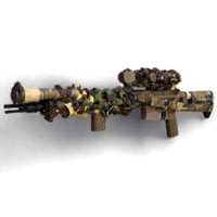Arid MFG Rail System Overwrap Camo