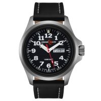 Armourlite Officer Series Watch with Black Leather Strap