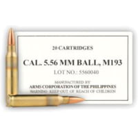 Armscor Precision Inc .223 Remington 55 Grain Full Metal Jacket Centerfire Rifle Ammunition