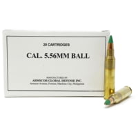 Armscor Precision Inc 5.56mm 62 Grain Full Metal Jacket Brass Cased Rifle Ammunition