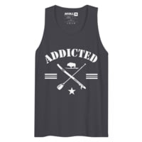 Atoll Board Co Men's premium tank top with Addicted to Paddle Boarding Graphic - Navy, XL - Navy,XL F0EC0918