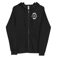Atoll Board Co Unisex Fleece Zip Up Hoodie with Atoll Shark Fossil Graphic - Black, 2XL - Black,2XL CF4862E5
