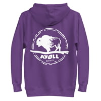 Atoll Board Co Unisex Hoodie with Hand Drawn Atoll Logo - Purple, XL - Purple,XL 87BA795E