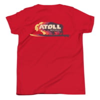 Atoll Board Co Youth Short Sleeve T-Shirt with Atoll Color Shift Graphic - Red, S - Red,S 0B600B09