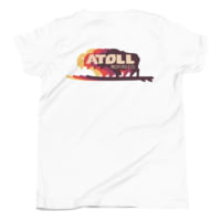 Atoll Board Co Youth Short Sleeve T-Shirt with Atoll Color Shift Graphic - White, S - White,S C9A38475