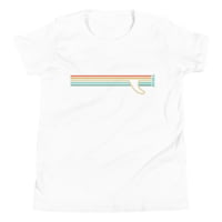 Atoll Board Co Youth Short Sleeve T-Shirt with Atoll Fin Graphic - White, XL - White,XL 80CE6103